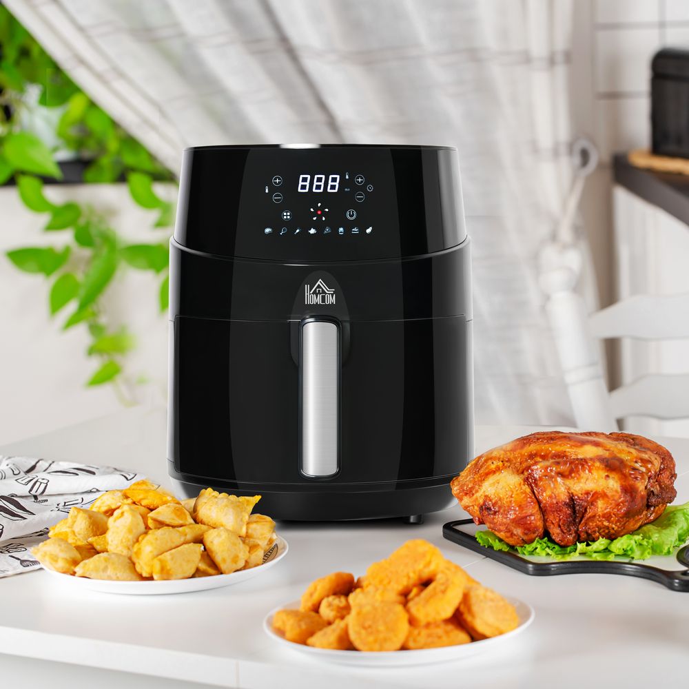 Air Fryer 1500W 4.5L with Digital Display Timer for Low Fat Cooking - anydaydirect
