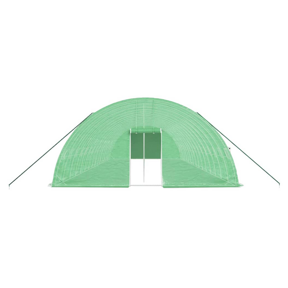 vidaXL Greenhouse with Steel Frame Green 96 m² 16x6x2.85 m - anydaydirect