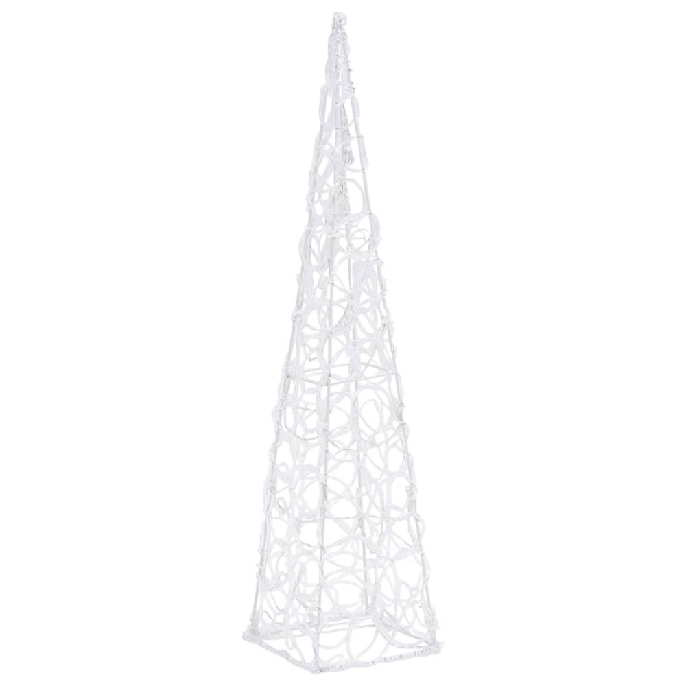 Acrylic Decorative LED Light Cone Warm White 60 cm - anydaydirect