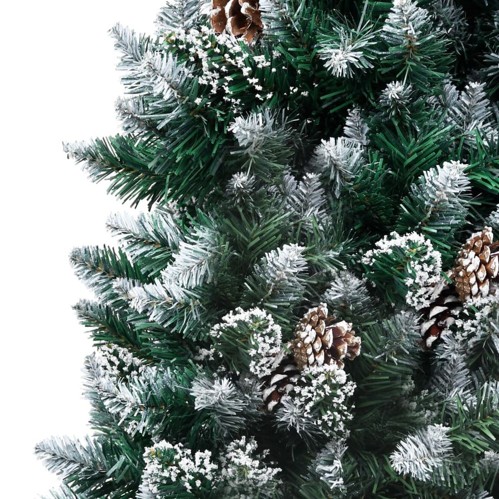 Artificial Christmas Tree with Pine Cones and White Snow 150 cm to 240 cm - anydaydirect