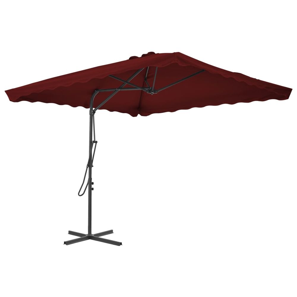 Outdoor Parasol with Steel Pole 250x250x230 cm - anydaydirect