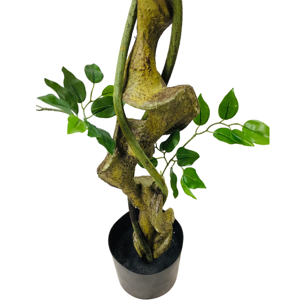 Artificial Ficus Tree With Twisted Trunk 137cm - anydaydirect