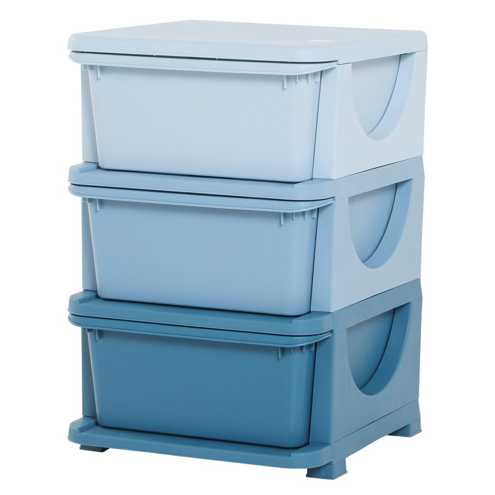 Kids Storage Units with Drawers 3 Tier Chest Vertical Dresser Tower - anydaydirect