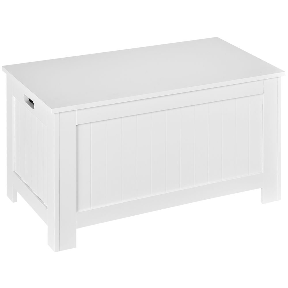 Large Storage Box Toy Chest  with Lid & Safety Hinges - anydaydirect