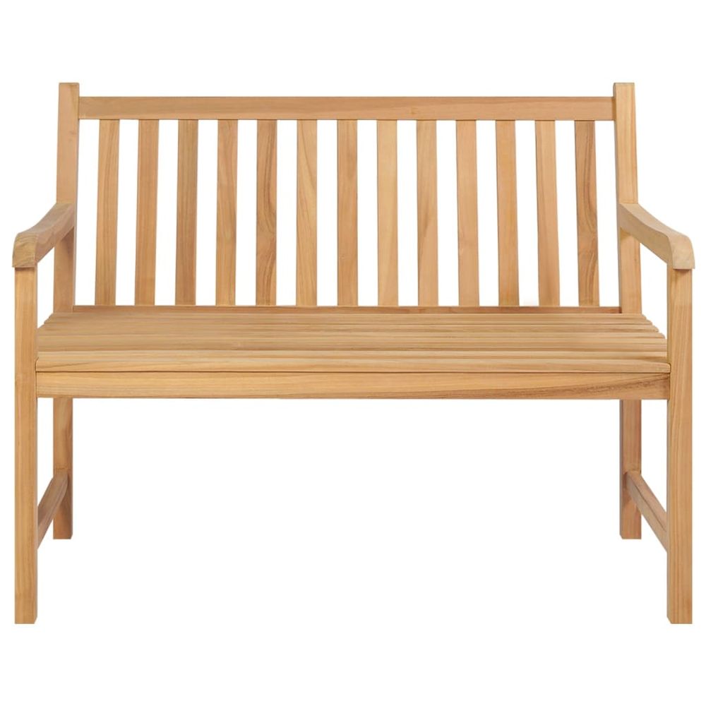 Garden Bench 114 cm Solid Teak Wood - anydaydirect