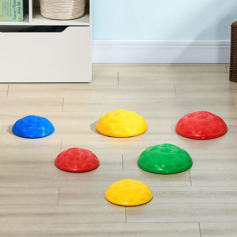 ZONEKIZ Balance River Stones w/ Non-Slip Mats for Ages 3-8 Years - anydaydirect