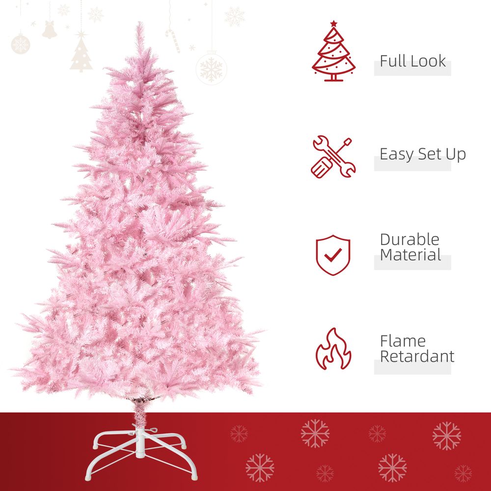 5FT Artificial Christmas Tree Holiday Xmas Automatic Open for Home Party Pink - anydaydirect