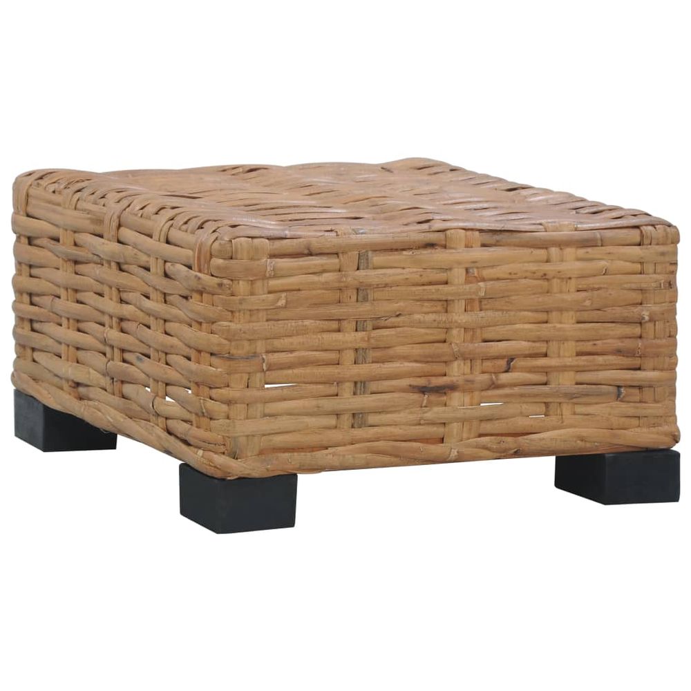 Coffee Table 47x47x28 cm Natural Rattan - anydaydirect