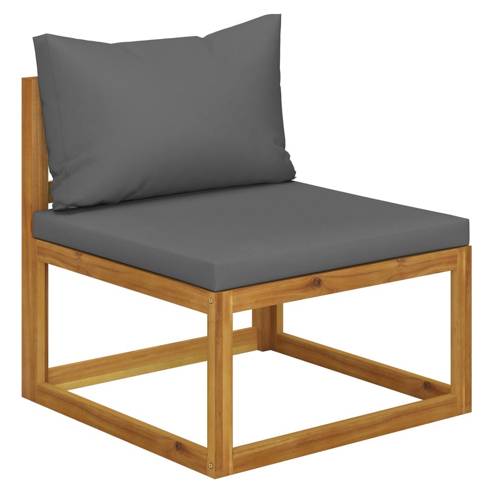 9 Piece Garden Lounge Set with Cushions Solid Wood Acacia (UK/IE/FI/NO only) - anydaydirect