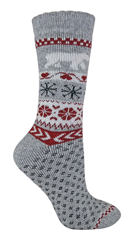 Ladies Wool Xmas Socks - anydaydirect