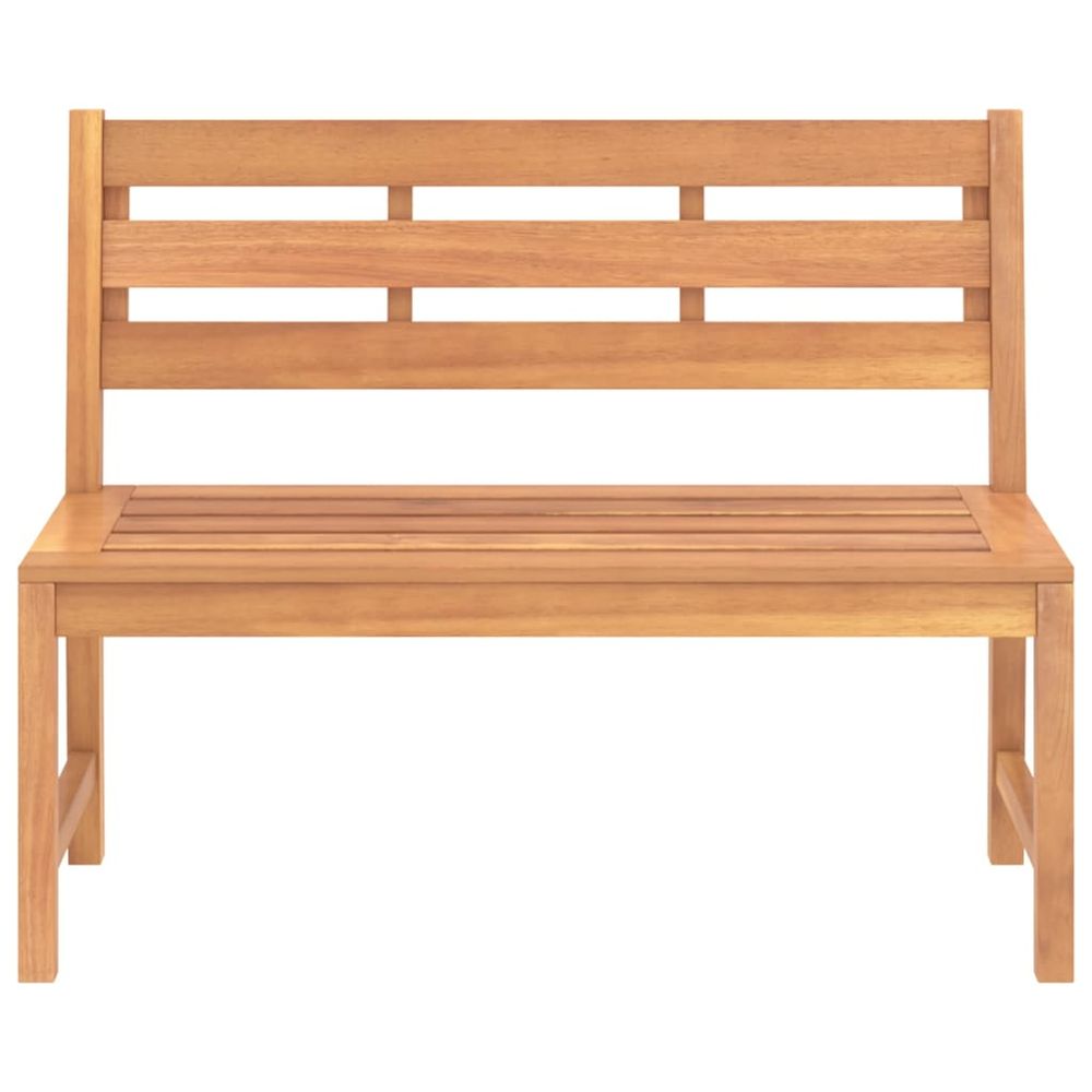 Garden Bench 114 cm Solid Teak Wood - anydaydirect