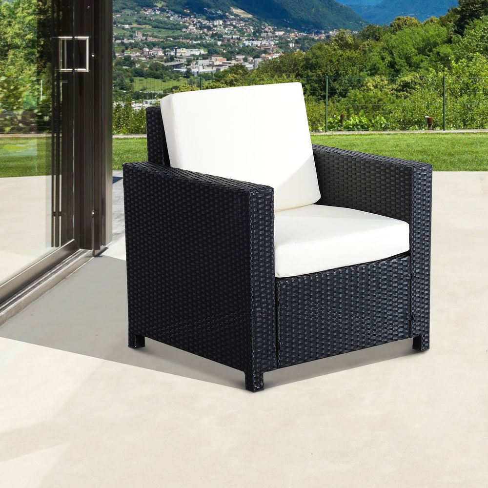 Rattan Outdoor Garden Single Sofa Armchair - anydaydirect