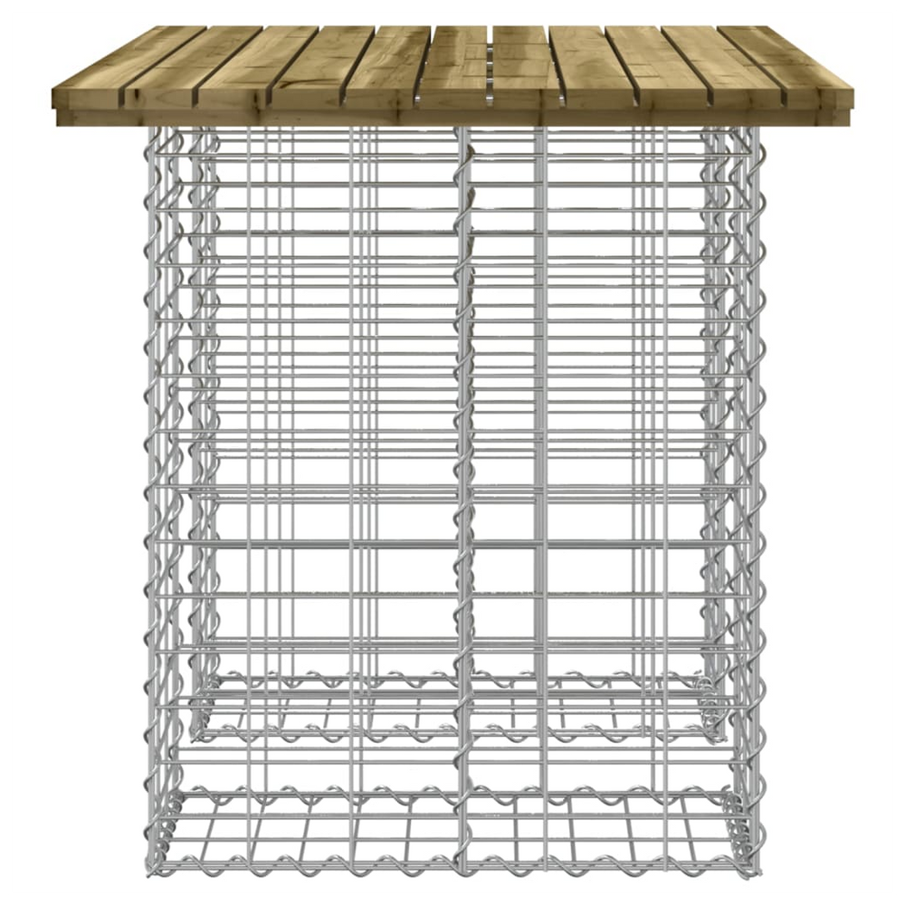 vidaXL Garden Bench Gabion Design 100x70x72 cm Impregnated Wood Pine - anydaydirect