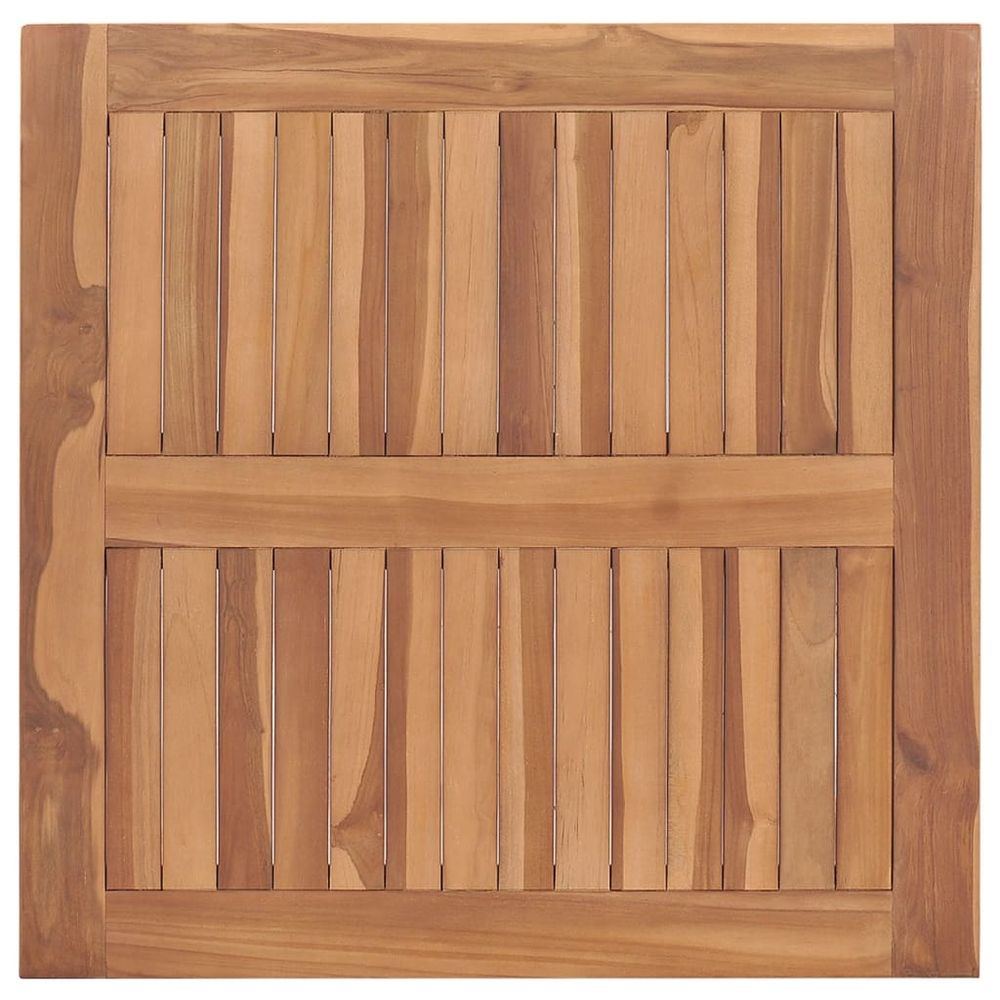 Garden Dining Table 85x85x75 cm Solid Teak Wood - anydaydirect