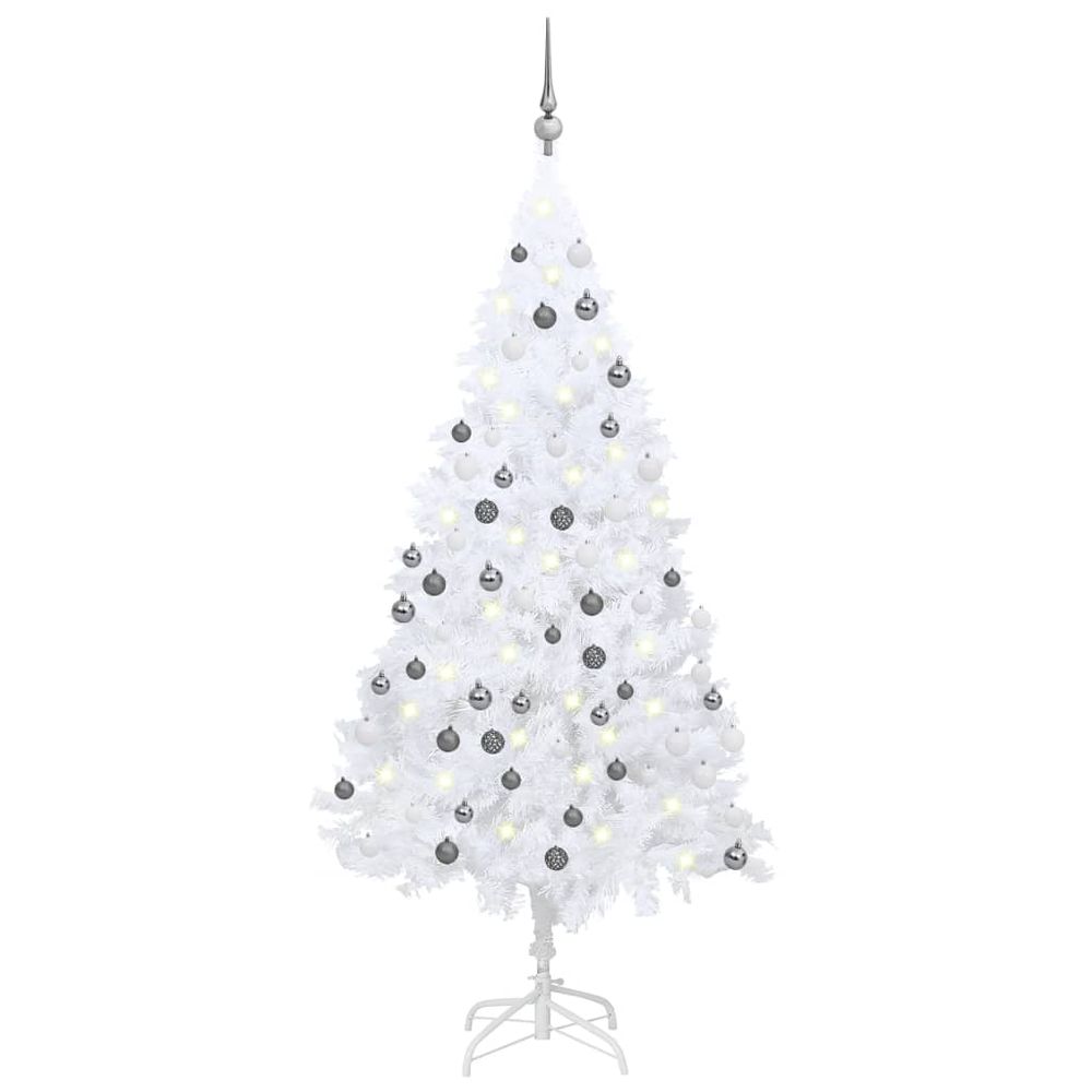 Artificial Christmas Tree with LEDs & Ball Set 120 cm - 240cm - anydaydirect