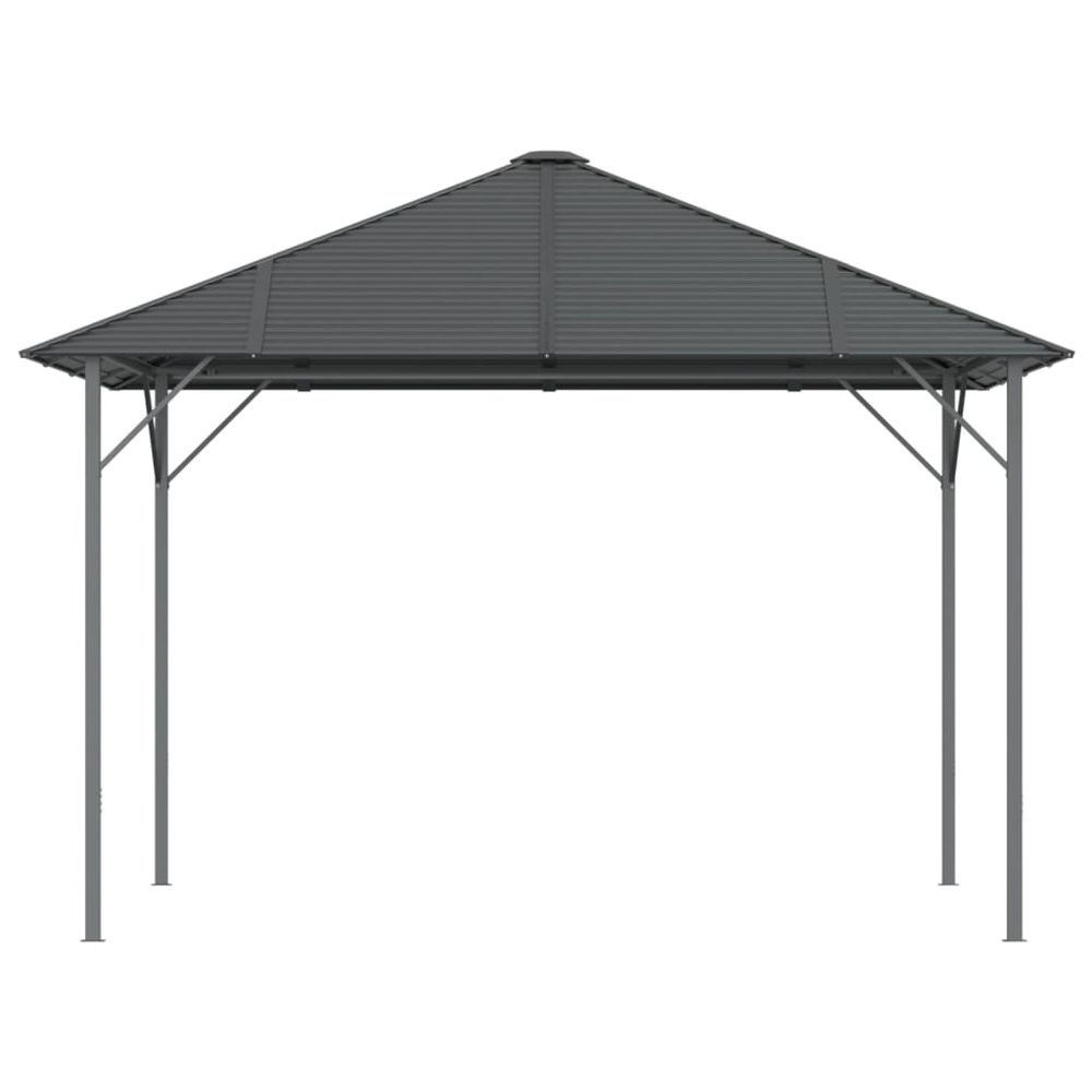 Gazebo with Roof 3x3 m Anthracite - anydaydirect