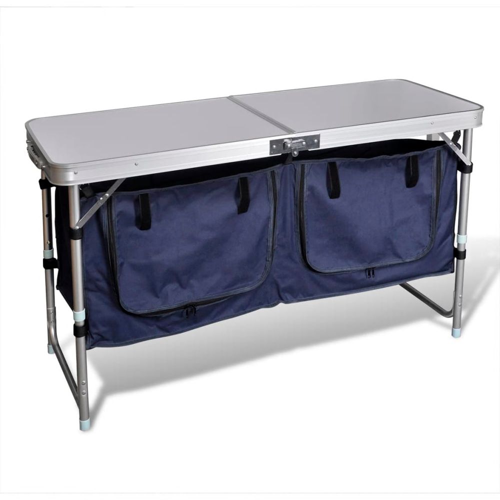 Foldable Camping Cupboard with Aluminium Frame - anydaydirect