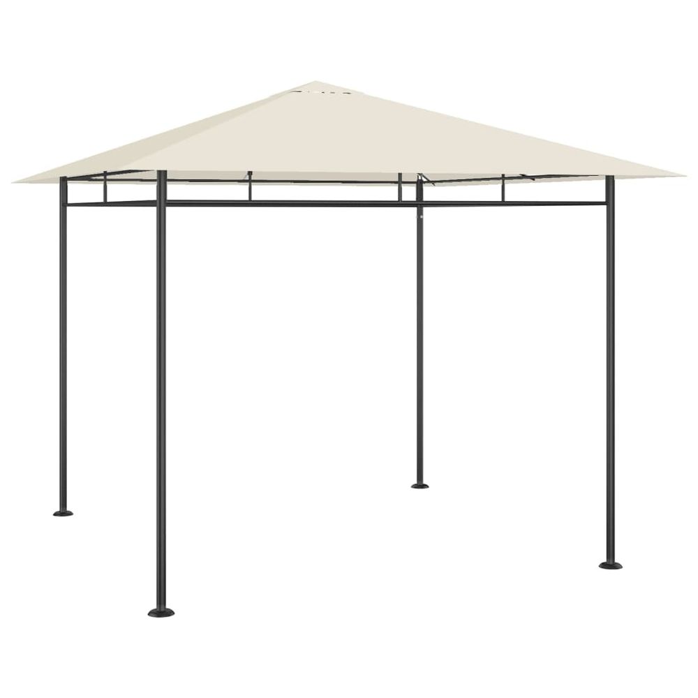 Gazebo 3x3x2.7 m Cream Taupe & Anthracite 180 g/m² - anydaydirect