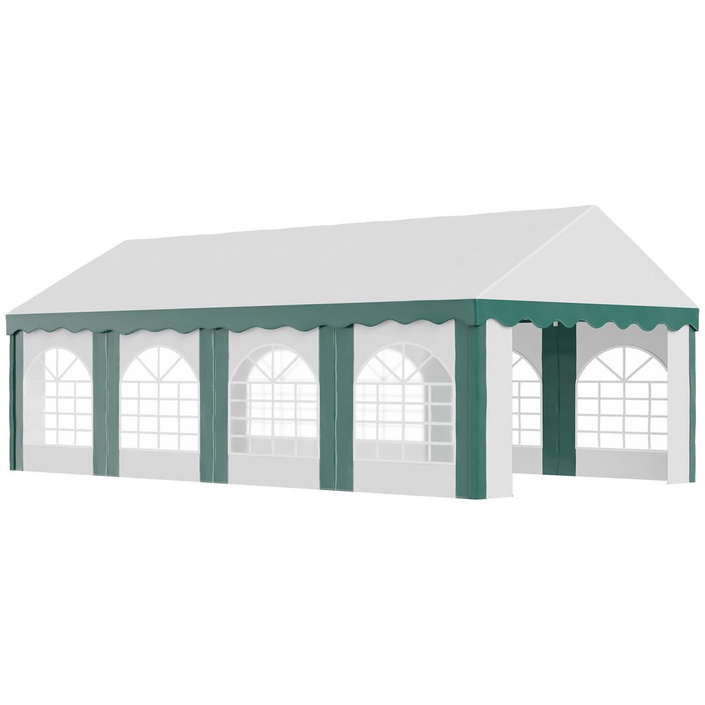 8 x 4m Marquee Gazebo, Party Tent with Double Doors for Wedding and Events - anydaydirect