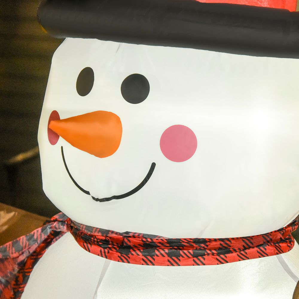 6ft Giant Inflatable Snowman Christmas Deco LED Lights Accessories Cute Family - anydaydirect