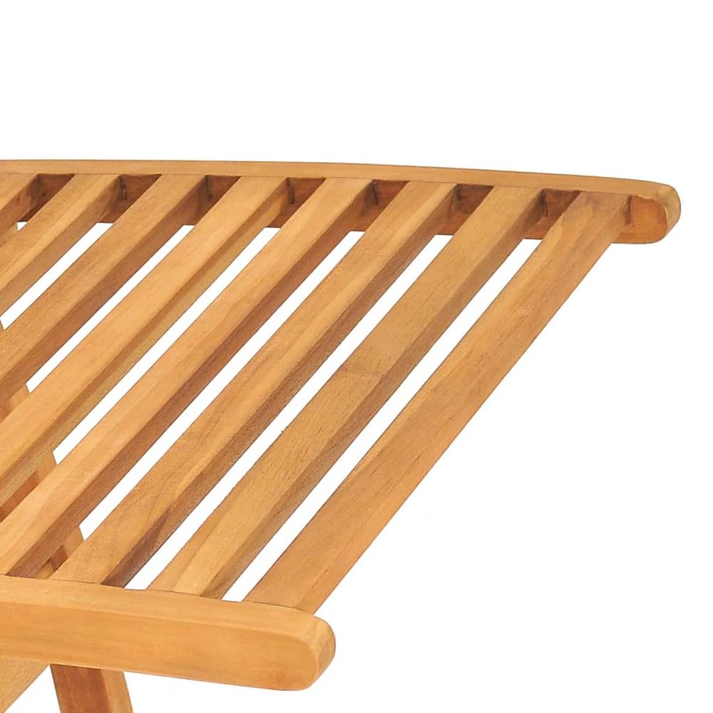 Sun Lounger Solid Teak Wood - anydaydirect