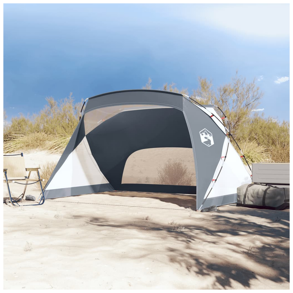 vidaXL Beach Tent Grey 274x178x170/148 cm 185T Taffeta - anydaydirect
