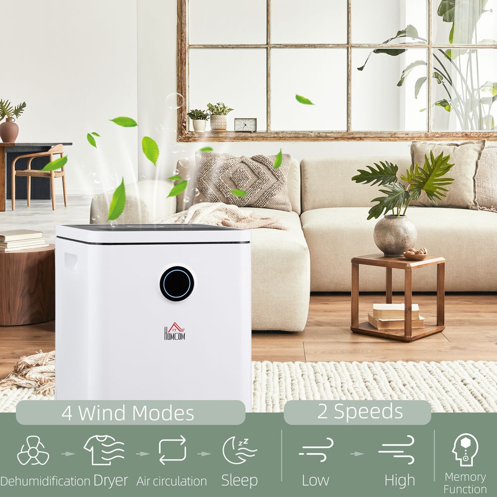 10L/Day 2500ML Portable Quiet Dehumidifier Home Laundry Room Electric Moisture - anydaydirect