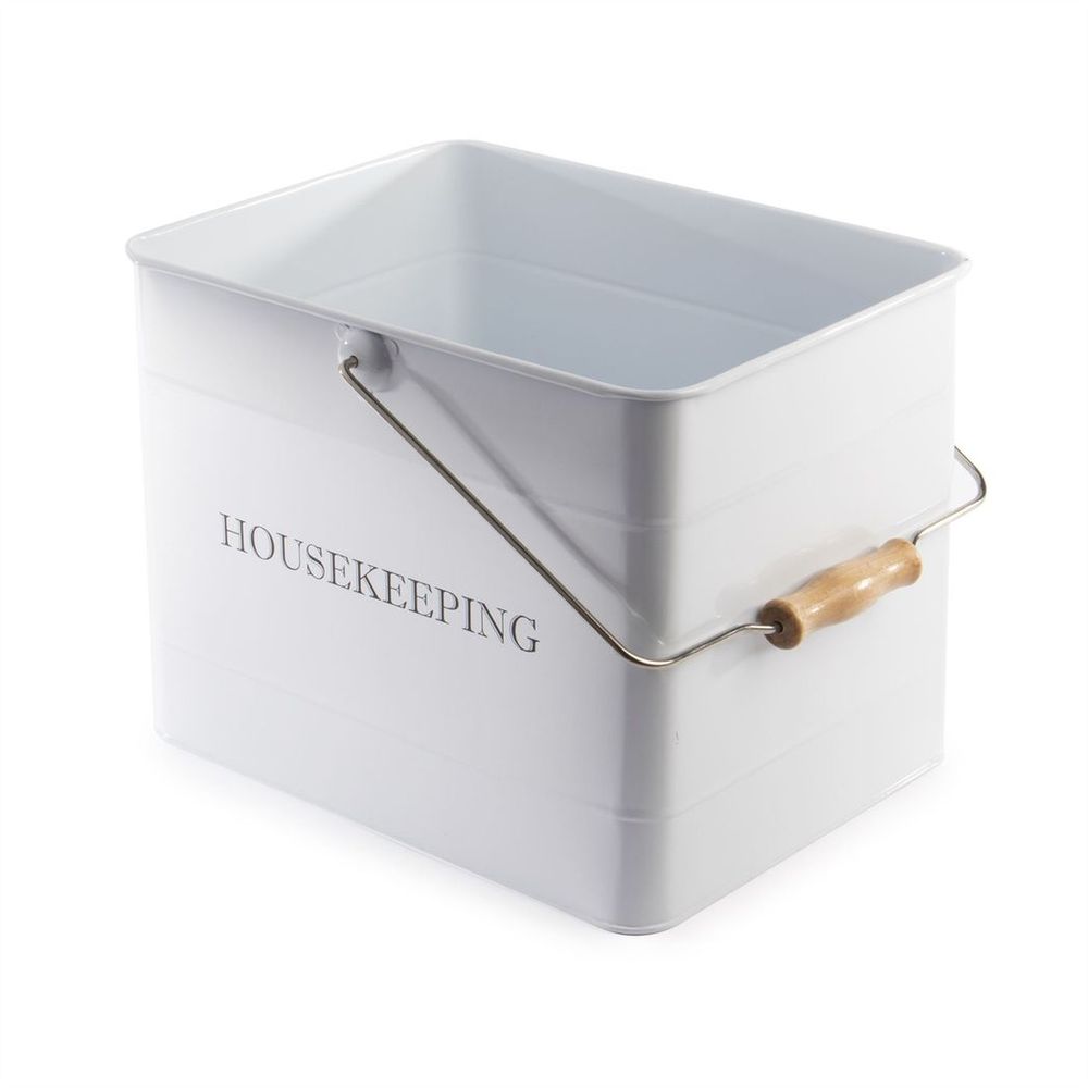 Vintage Housekeeping Cleaning Caddy White | M&W - anydaydirect