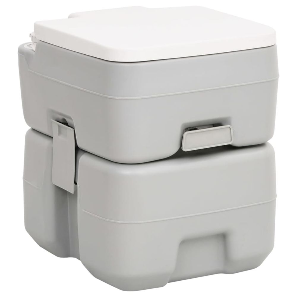 Portable Camping Toilet and Handwash Stand Set with Water Tank - anydaydirect