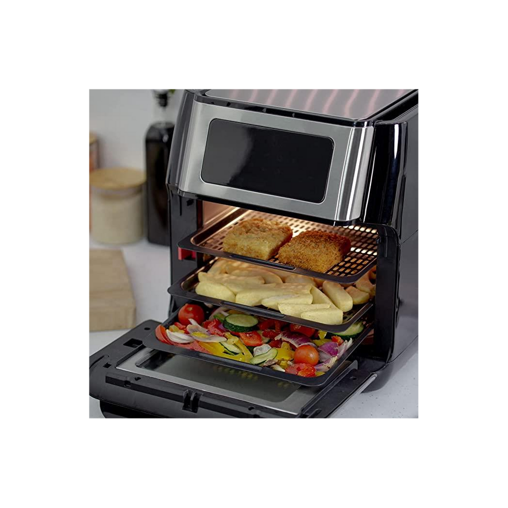 Quest 5-in-1 Air Fryer Oven with Digital Display Timer Adjustable Temp Rotisserie - anydaydirect
