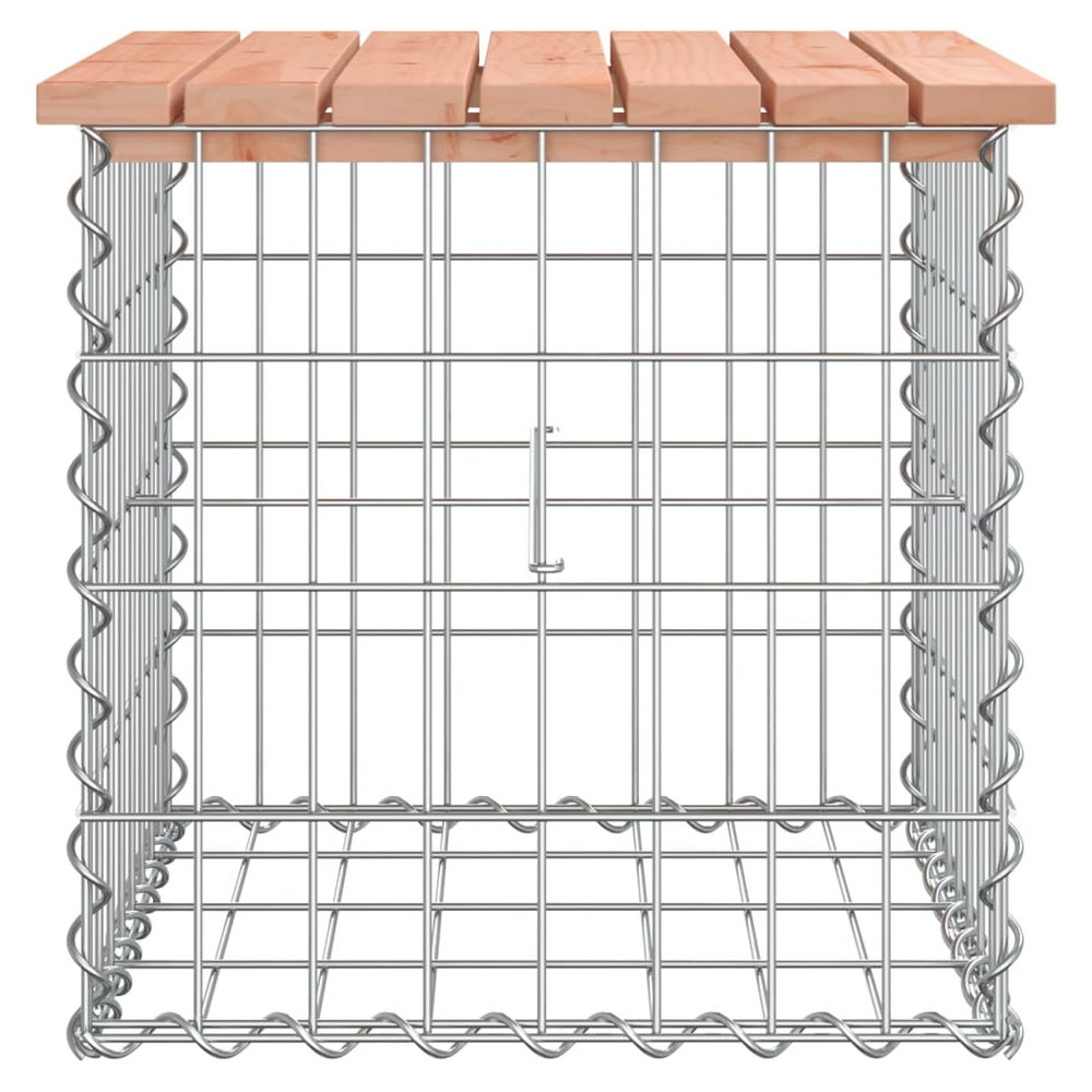 vidaXL Garden Bench Gabion Design 43x44x42 cm Solid Wood Douglas - anydaydirect