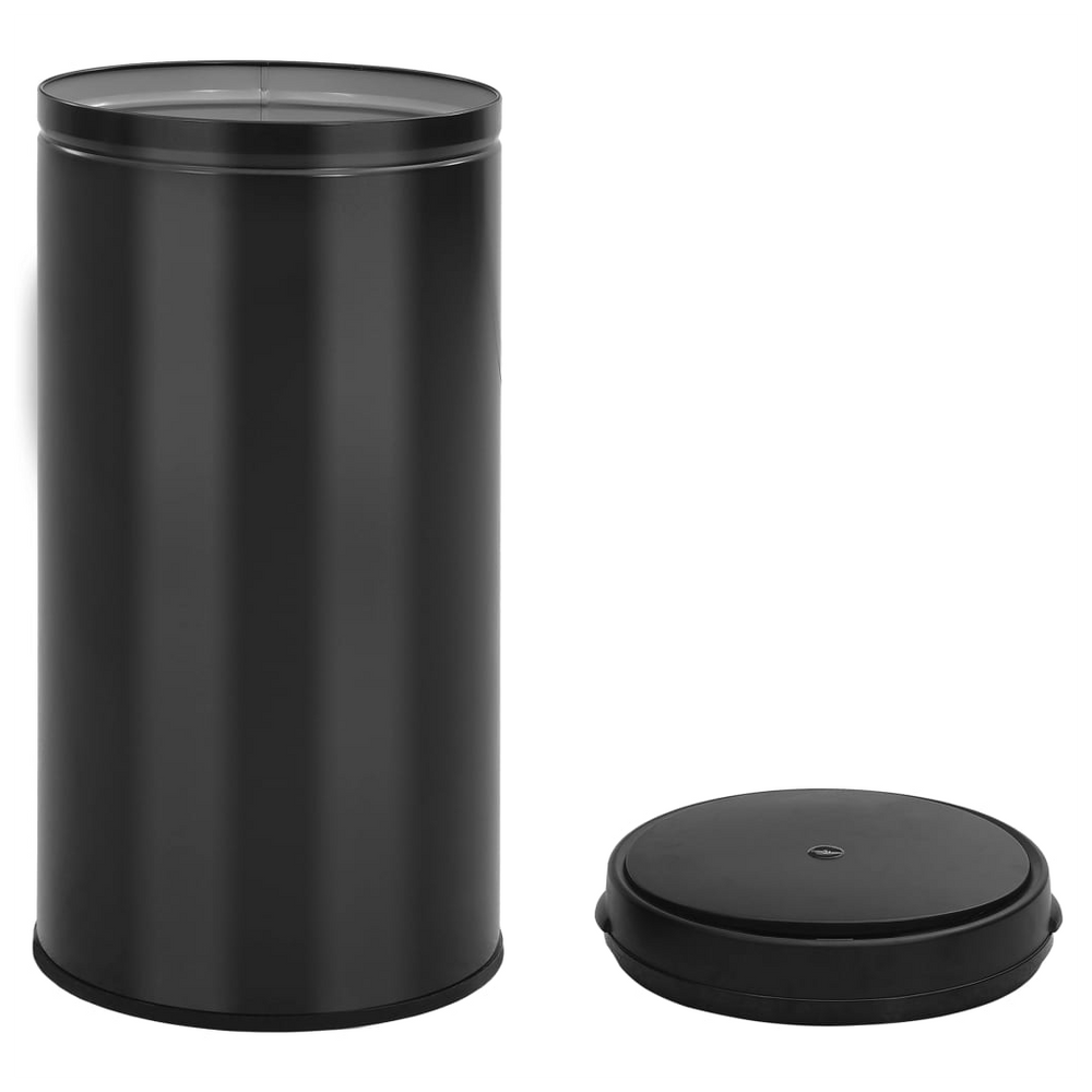 vidaXL Automatic Sensor Dustbin 70 L Carbon Steel Black - anydaydirect
