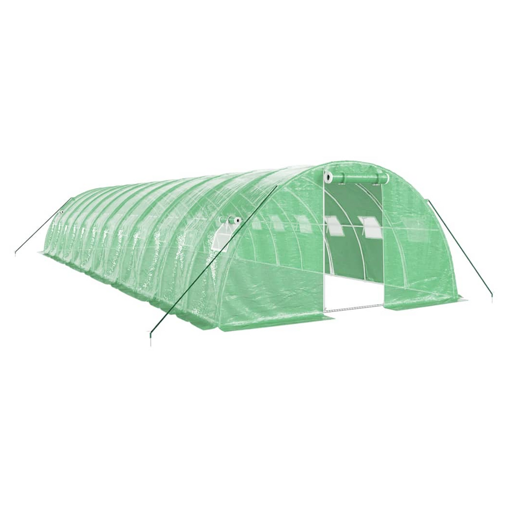 vidaXL Greenhouse with Steel Frame Green 48 m² 12x4x2 m - anydaydirect