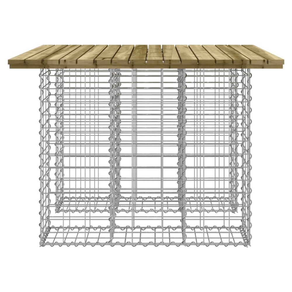 vidaXL Garden Bench Gabion Design 100x102x72 cm Impregnated Wood Pine - anydaydirect