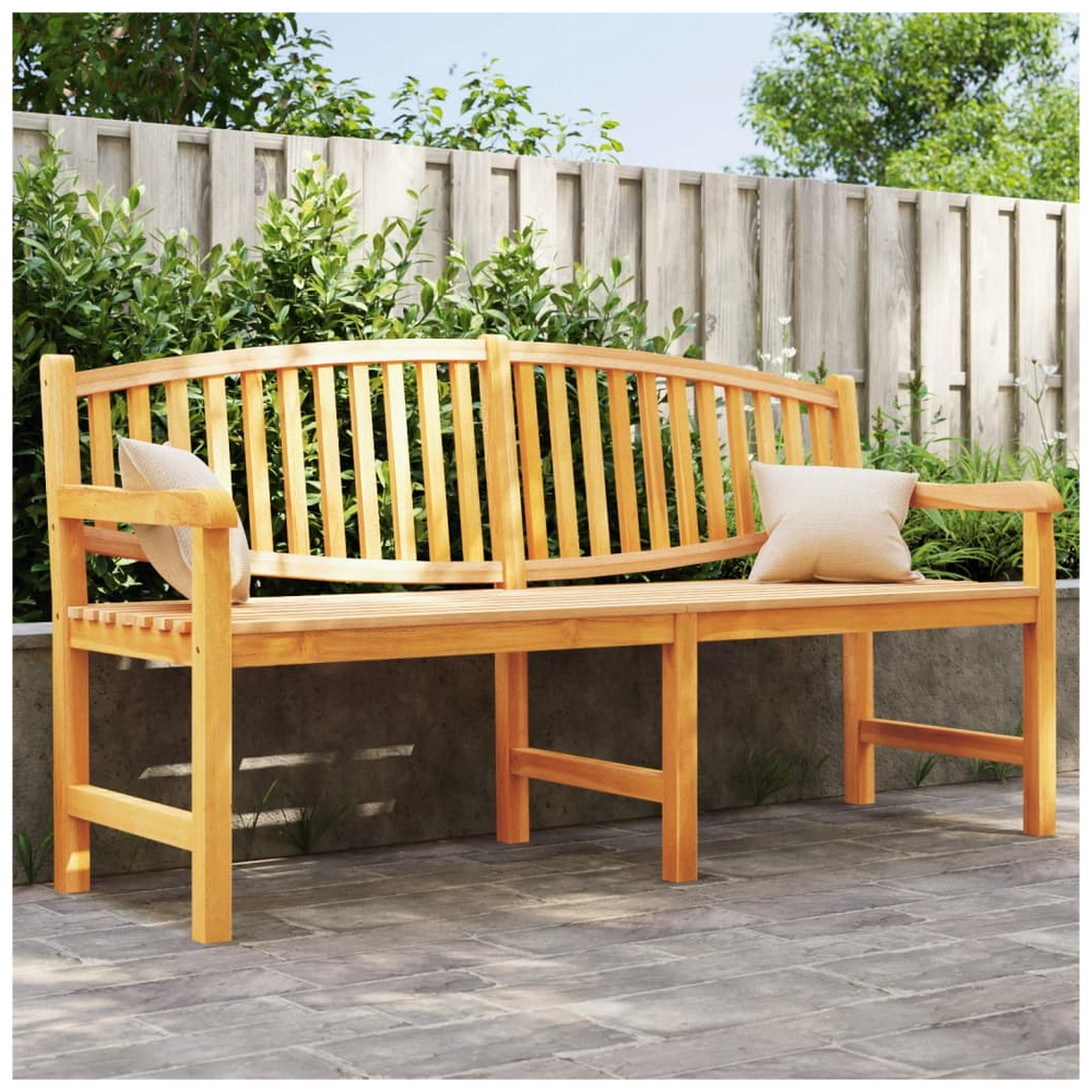 vidaXL Garden Bench 179.5x60x90 cm Solid Teak Wood - anydaydirect