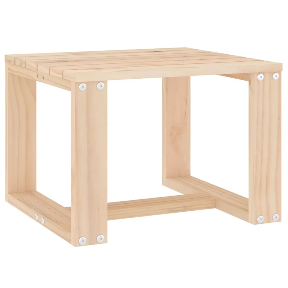 vidaXL Garden Side Table 40x38x28.5 cm Solid Wood Pine - anydaydirect