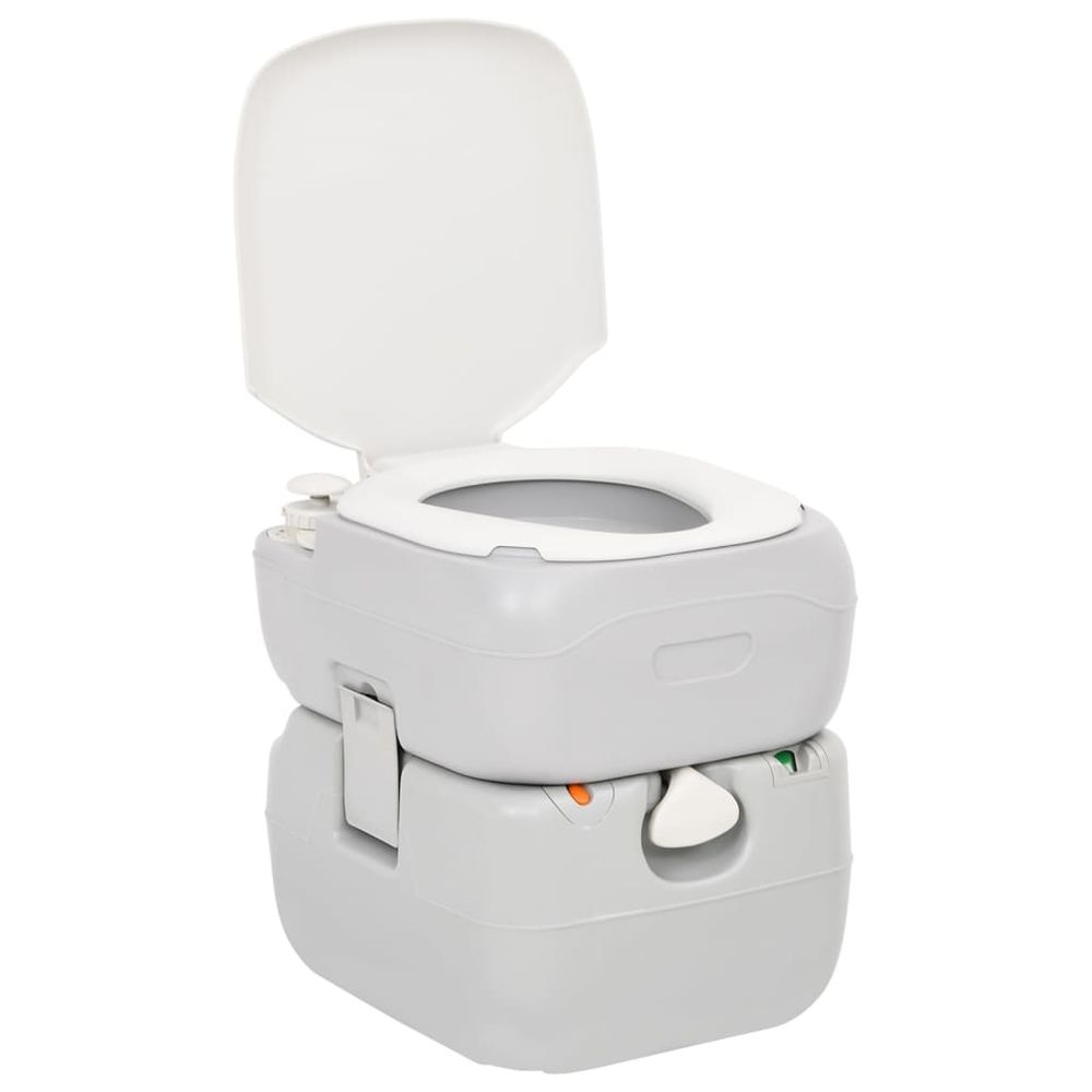 Portable Camping Toilet and Handwash Stand Set with Water Tank - anydaydirect