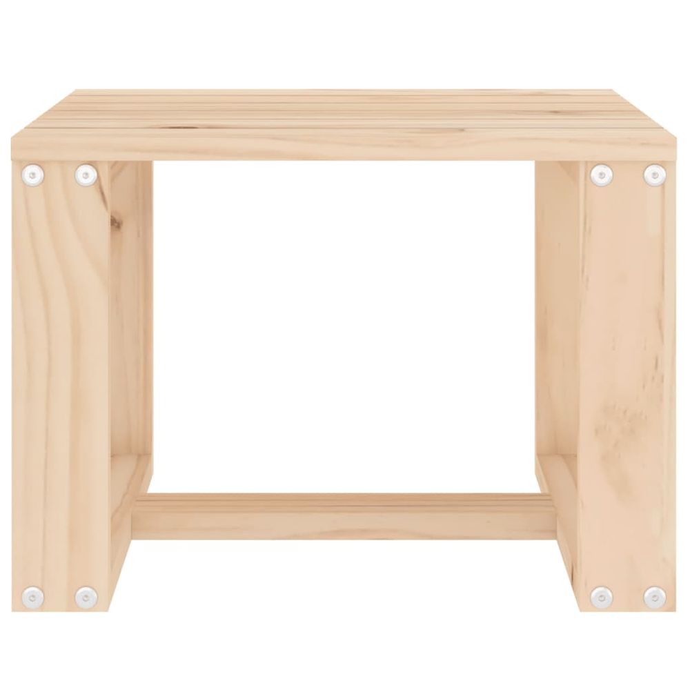 vidaXL Garden Side Table 40x38x28.5 cm Solid Wood Pine - anydaydirect