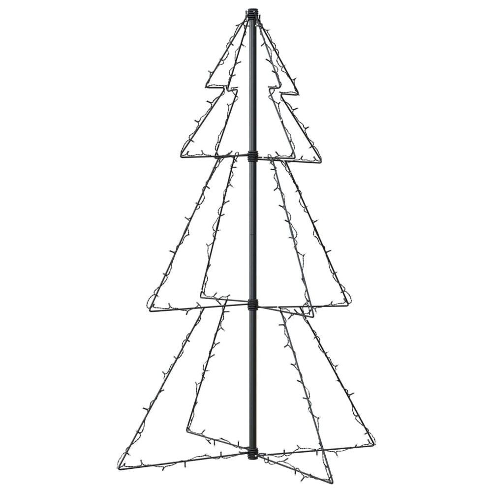 Christmas Cone Tree 160 LEDs Indoor and Outdoor 78x120 cm to 143 x 250cm - anydaydirect