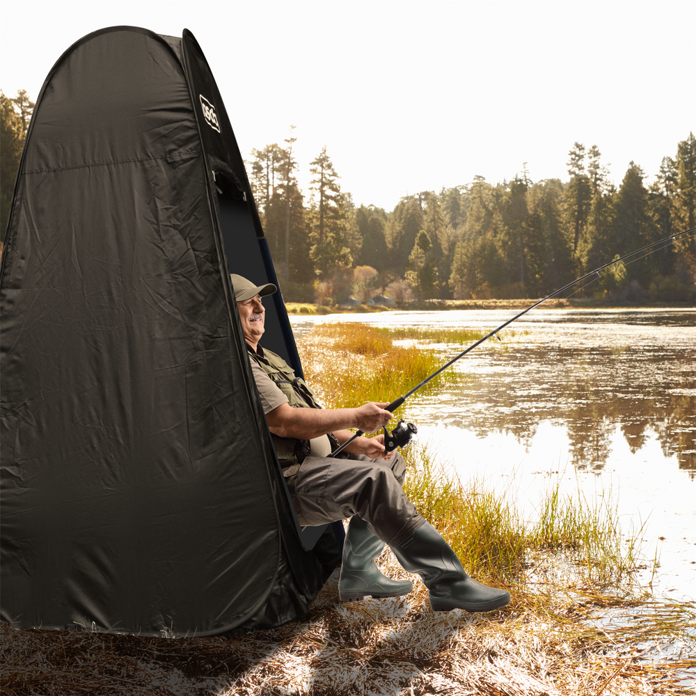 Pop Up Privacy Tent Black - anydaydirect