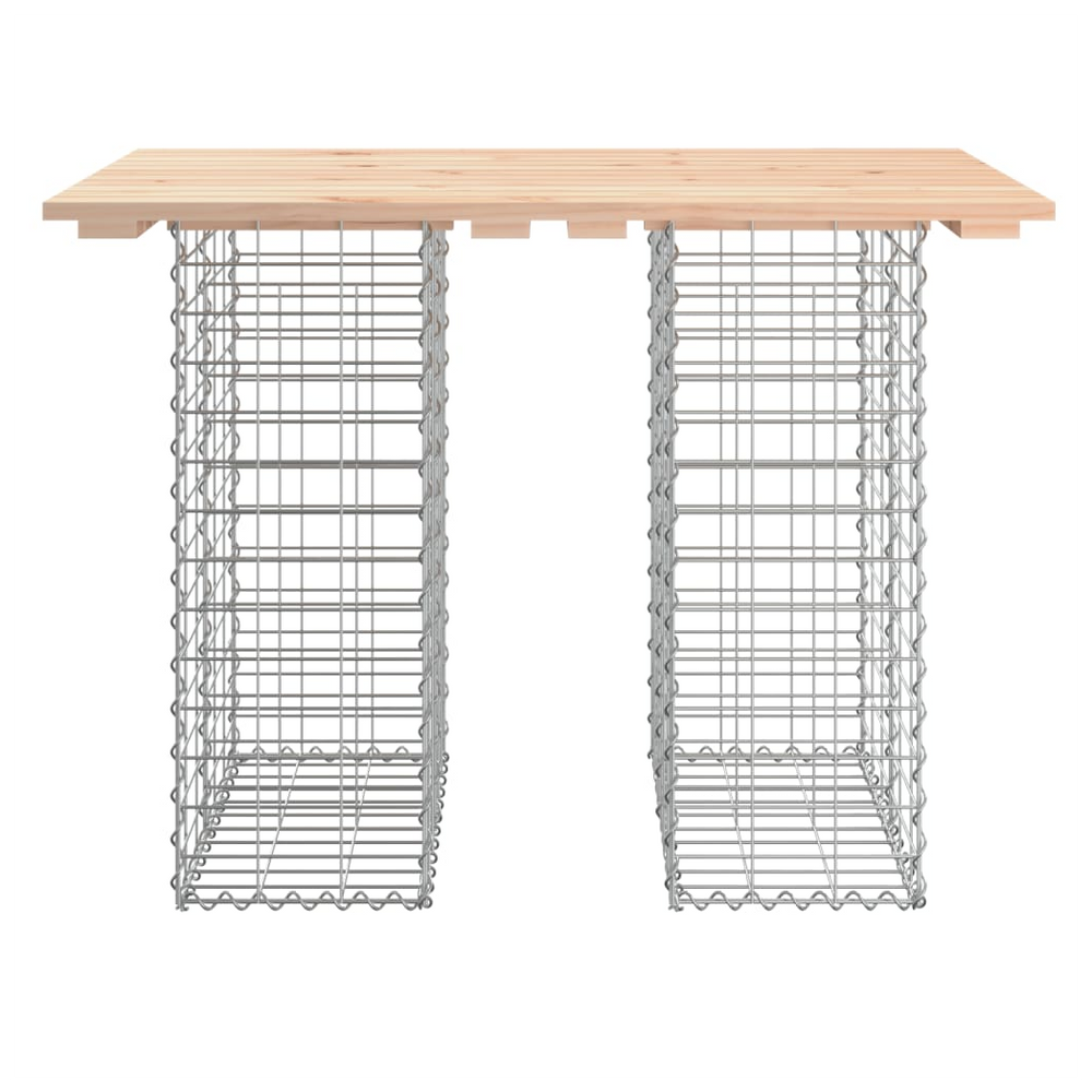 vidaXL Garden Bench Gabion Design 100x70x72 cm Solid Wood Pine - anydaydirect