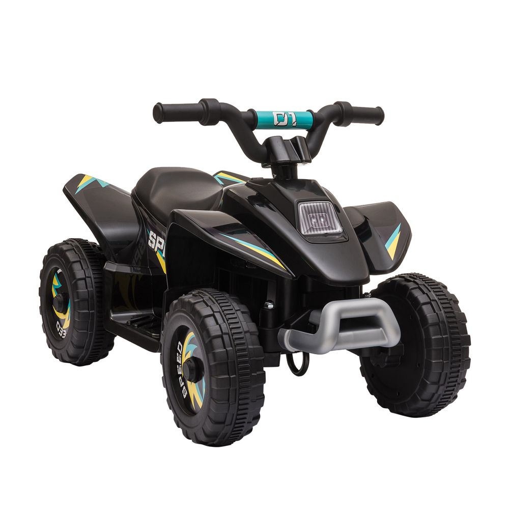 6V Kids Electric Ride on Car with Big Wheels 18-36 Months Toddlers Black - anydaydirect