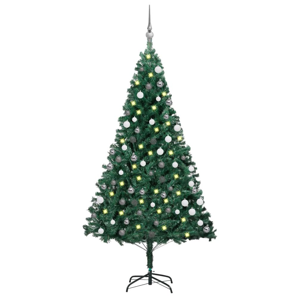 Artificial Christmas Tree with LEDs & Ball Set 120 cm - 240cm - anydaydirect