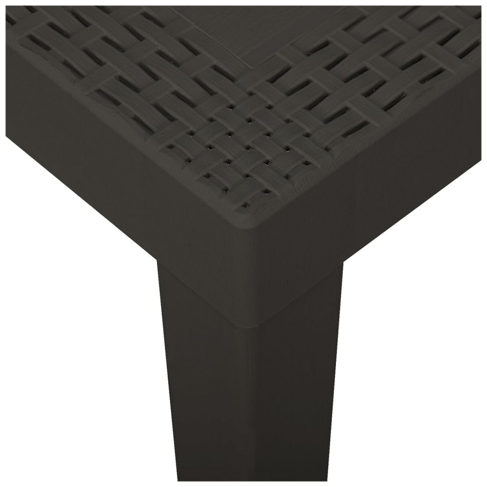 Garden Table Anthracite 79x65x72 cm Plastic - anydaydirect