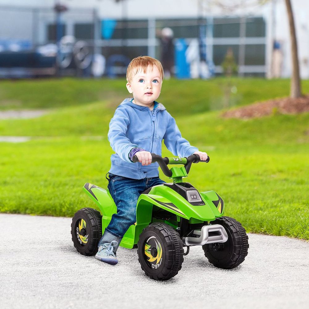 6V Kids Electric Ride on Car with Big Wheels 18-36 Months Toddlers Green - anydaydirect