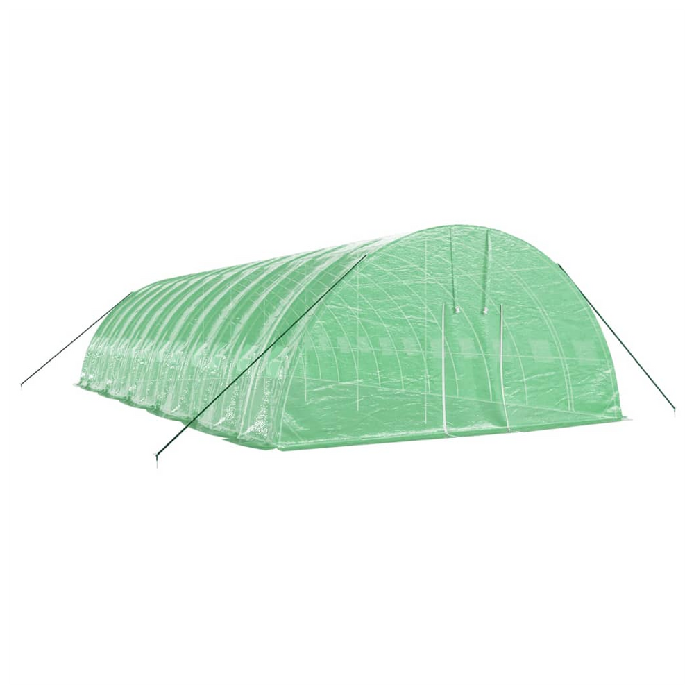 vidaXL Greenhouse with Steel Frame Green 72 m² 12x6x2.85 m - anydaydirect