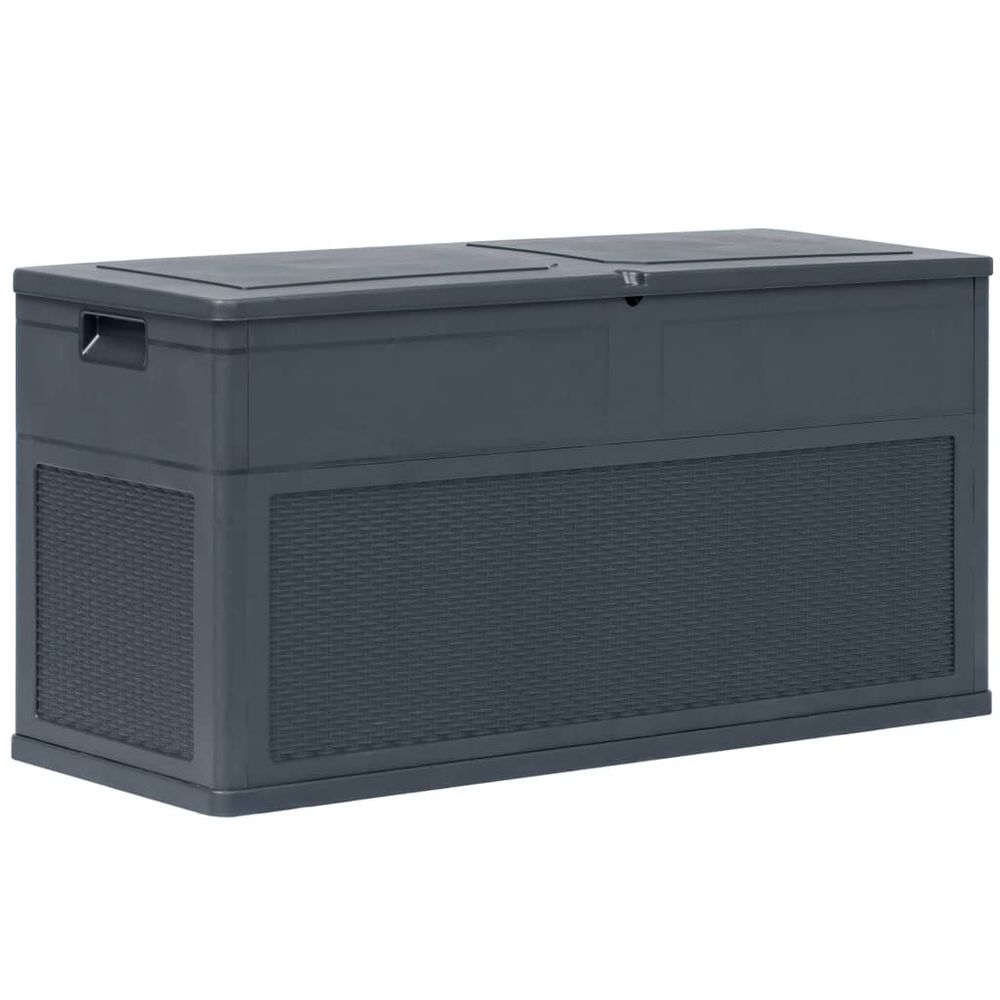 Garden Storage Box 320 L Black - anydaydirect