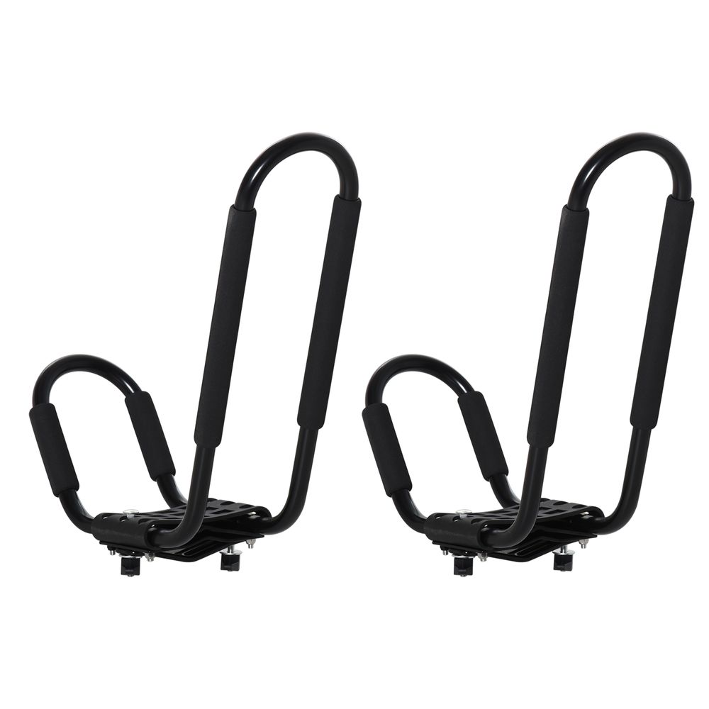 2 Pieces Kayak Roof Rack Universal Mount Cross Bar Carrier for Boat HOMCOM - anydaydirect
