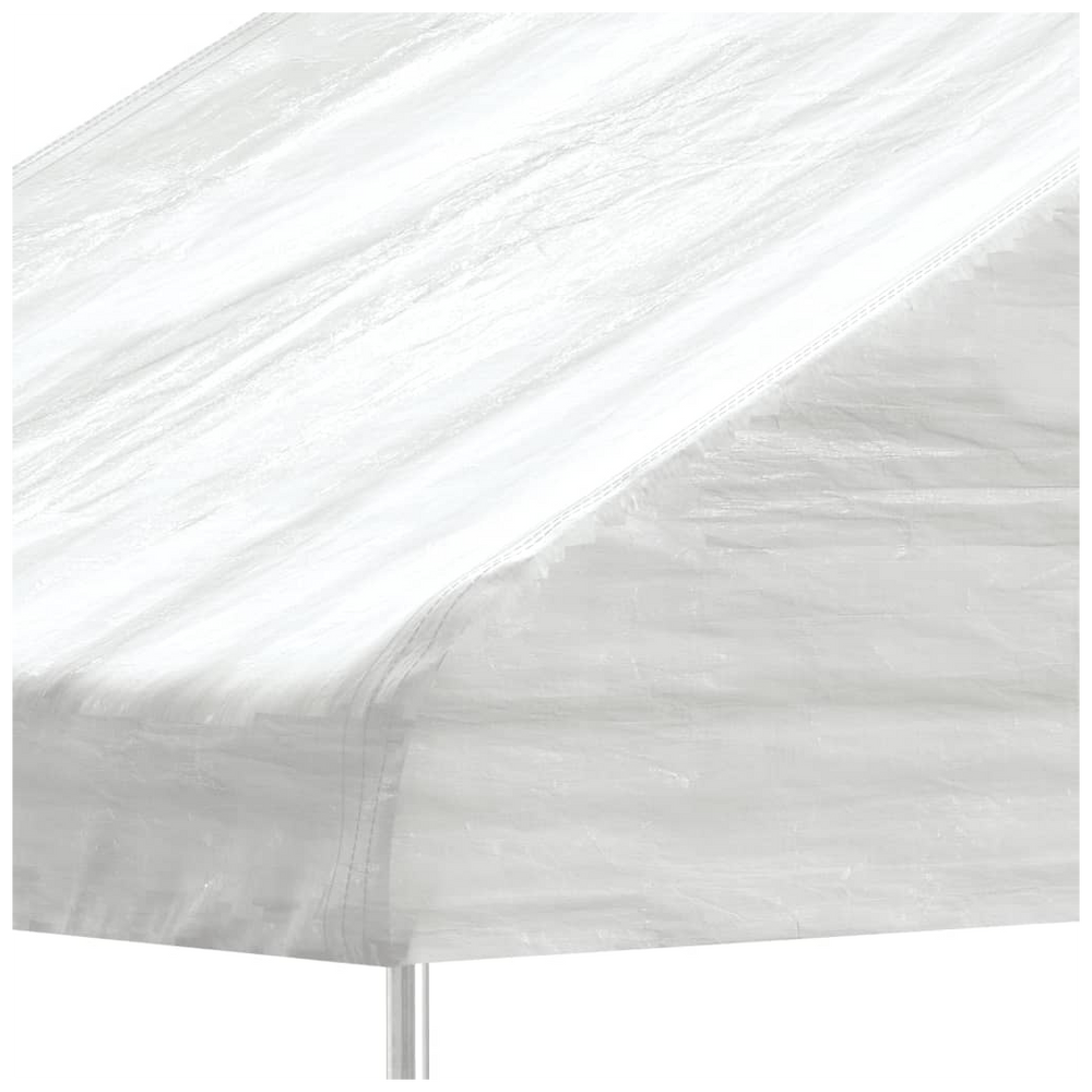 vidaXL Gazebo with Roof White 4.08x2.23x3.22 m Polyethylene - anydaydirect