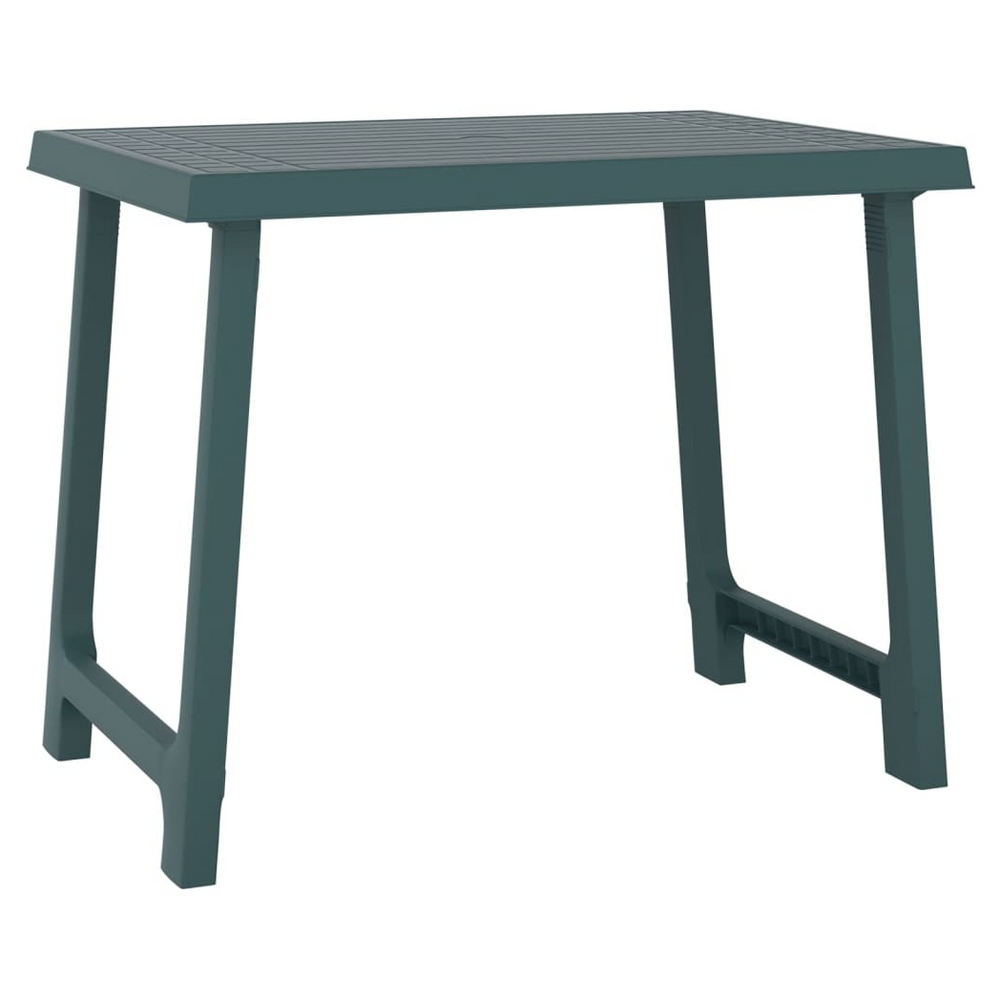 vidaXL Camping Table Green 79x56x64 cm PP Wooden Look - anydaydirect
